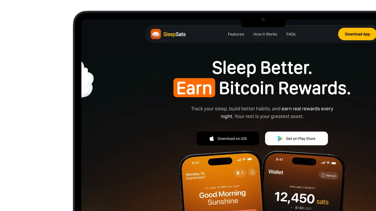 SleepSats: Sleep better. Earn Bitcoin.